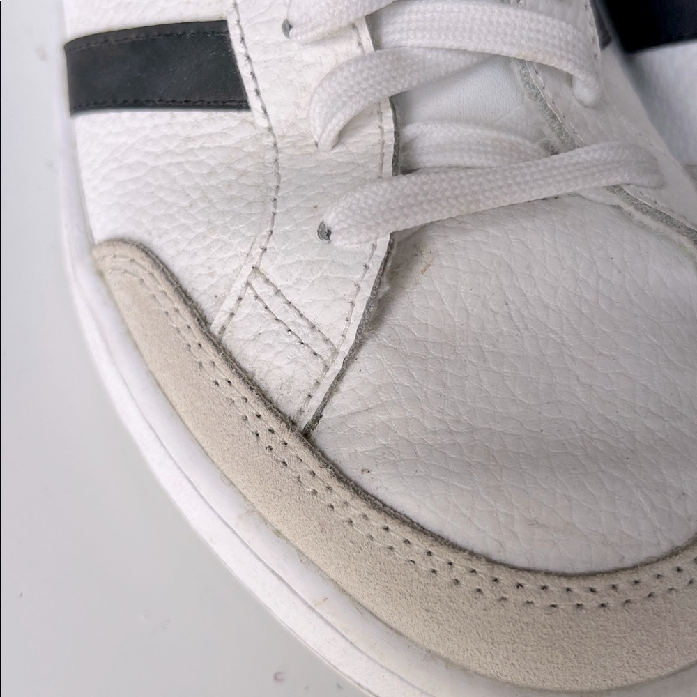 Adidas Grand Court SE Cloud White/Black/Orbit Grey 3 Stripe Leather Suede 11 - Picture 10 of 13